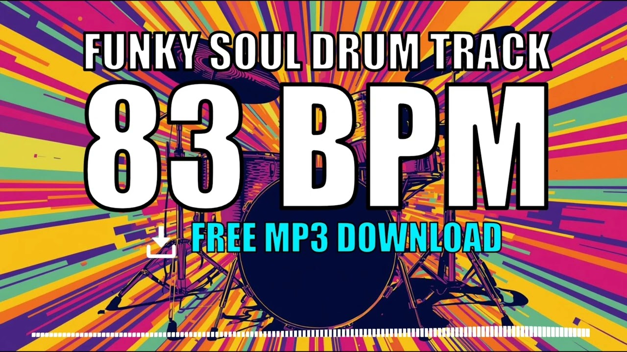 🎵 Funky Soul Drum Track #03 – 83 BPM | FREE MP3 DOWNLOAD 🥁
