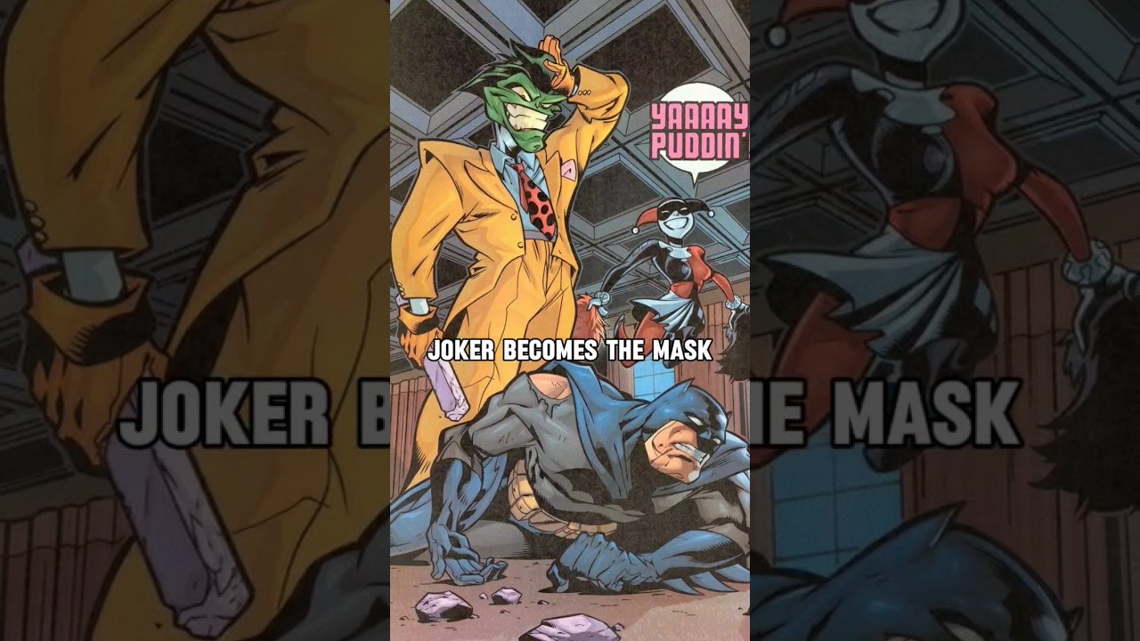 Joker Becomes The Mask #shorts #joker #themask #jimcarrey #jokervsbatman #crossover #comics #dc