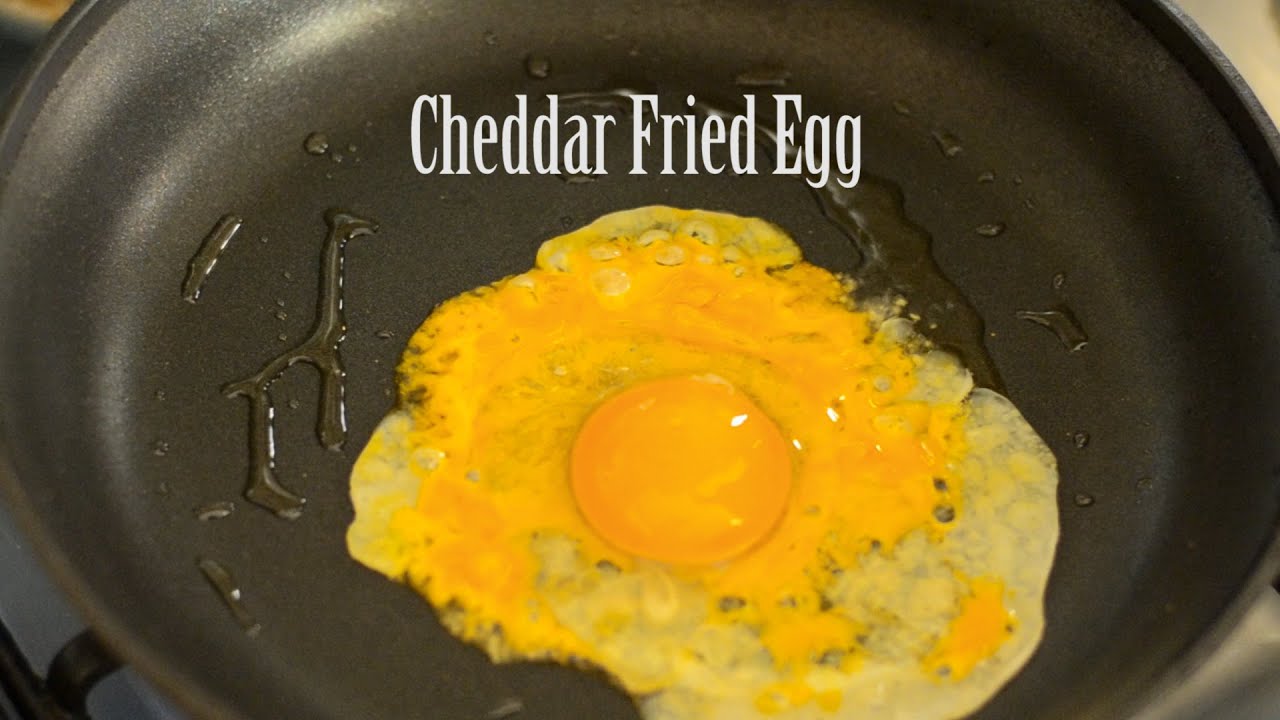 Cheddar cheese fried egg