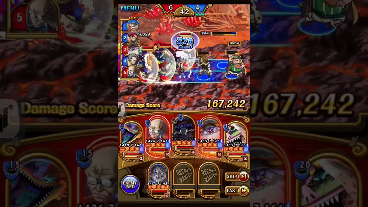 FIVE ELDERS GATHERED! Assault Rumble vs. Red Hair Pirates, One Piece Treasure Cruise