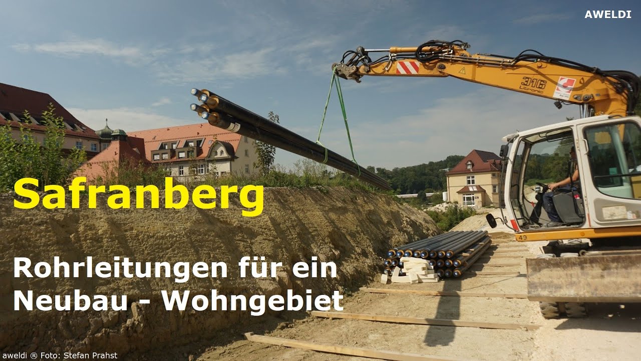 Bauplatz und Baulager am Safranberg wo eine Baufl&auml;che f&uuml;r ein Neubaugebiet entstand YT Channel FHD