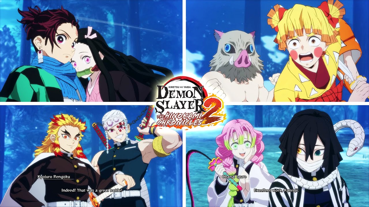 Demon Slayer: The Hinokami Chronicles 2 - All Victory Poses (All Team Victory & All Characters)