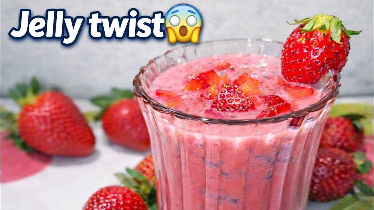 Strawberry Milkshake Me Jelly Twist 😱 | Aisa Kabhi Nahi Piya! | No gelatin