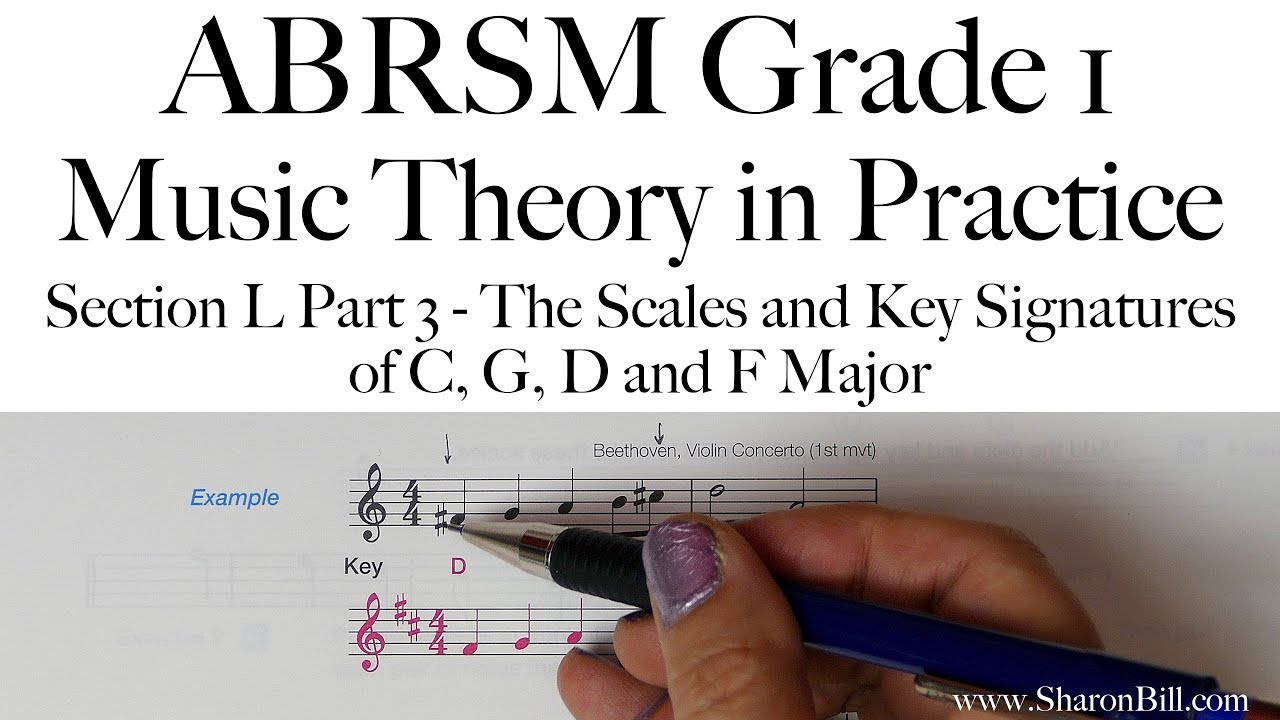 ABRSM, 1 класс, теория музыки, раздел L, часть 3, мажорная гамма с Шэрон Билл