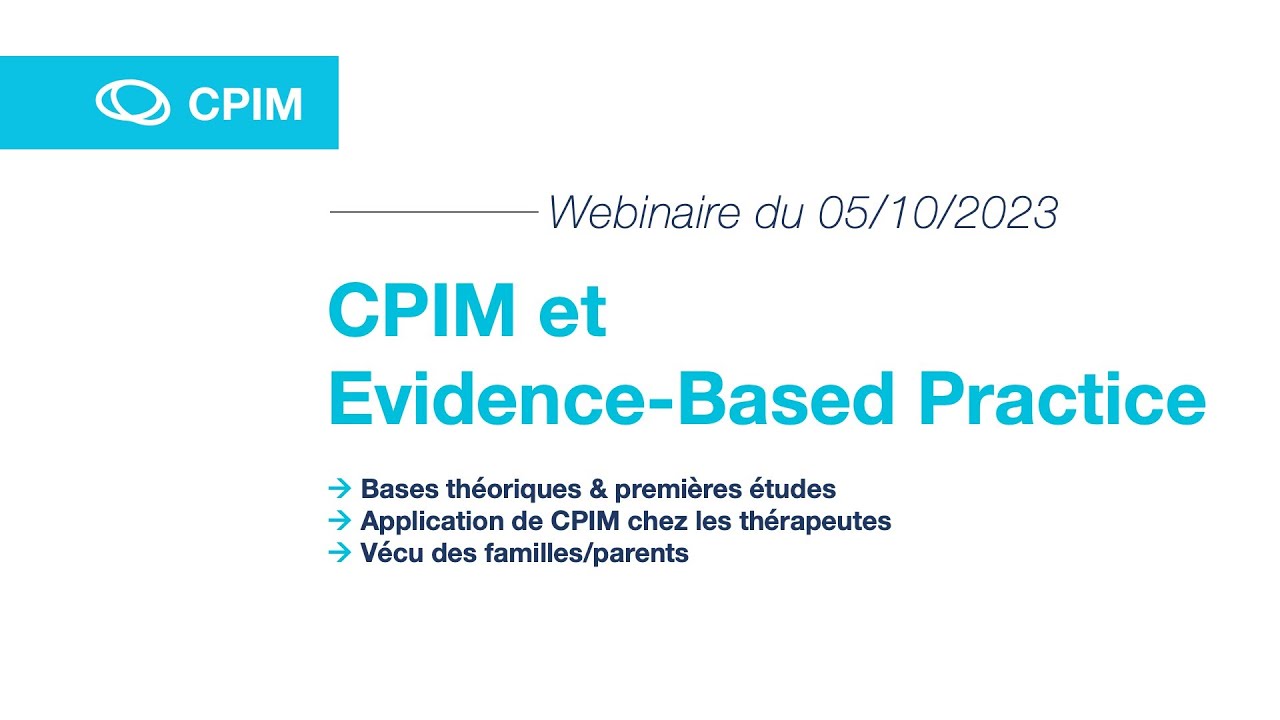 webinaire2 CPIM et Evidence - based practice