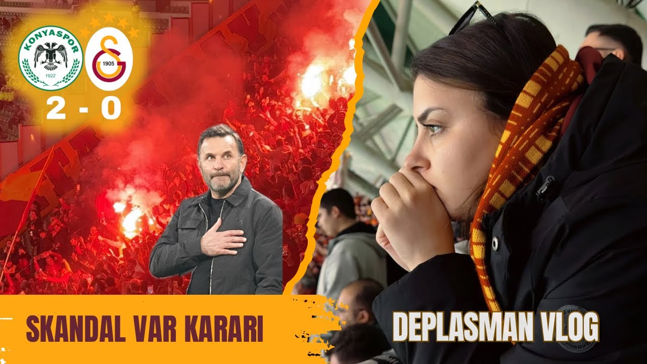 Konya Deplasman Vlog | Beklenmedik Mağlubiyet | Konyaspor 2-0 Galatasaray | Şehir-Yemek Turu Yaptık
