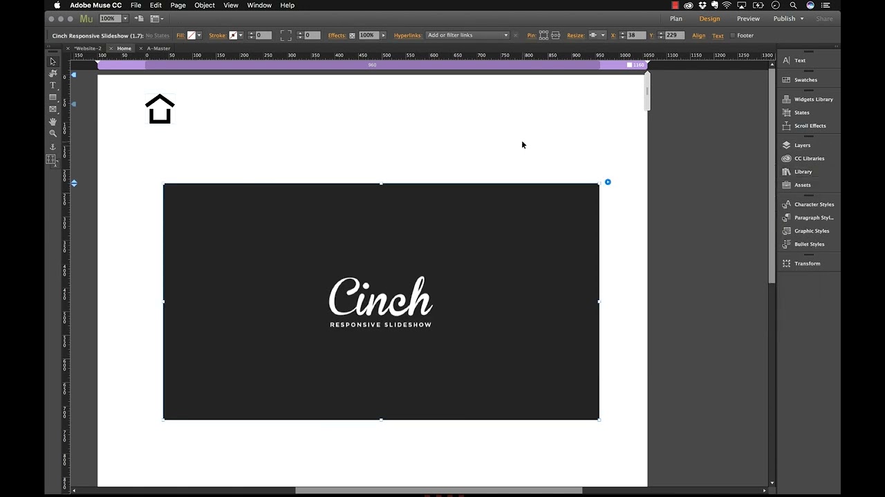 Adobe Muse Quick Start Guide part 8 – Widgets 101 | by MuseThemes.com