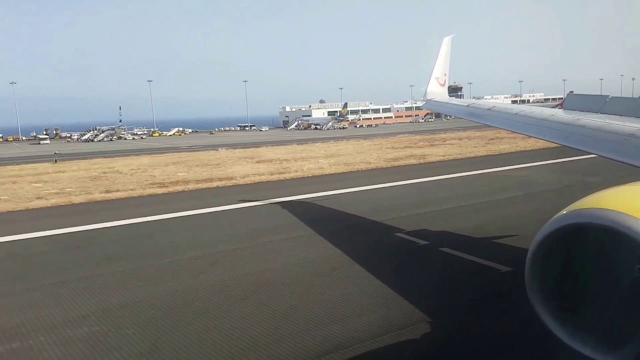 Tuifly boeing 737-8k5 (D-ATUA) go around +landing Madeira