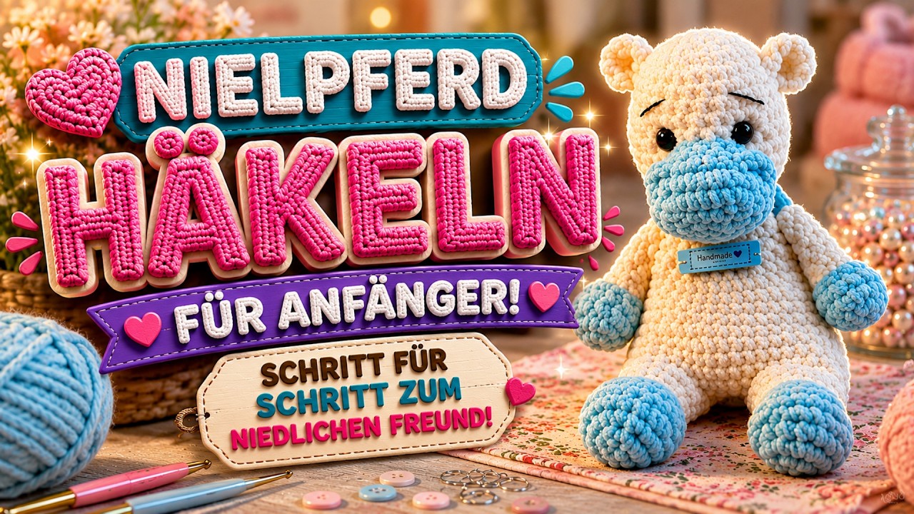 Schnuffeltuch Nilpferd häkeln – Schritt für Schritt Ein treuer Begleiter für unsere Kleinsten