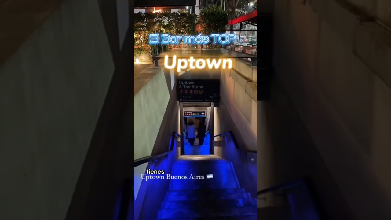 EL BAR MAS TOP  EN BUENOS AIRES😱  UPTOWN #buenosaires #argentina #bar #tren #palermo