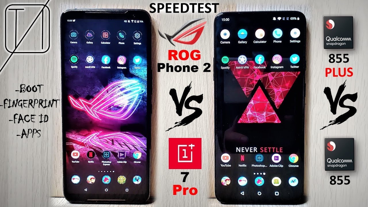 Asus ROG Phone 2 vs OnePlus 7 Pro Speed Test