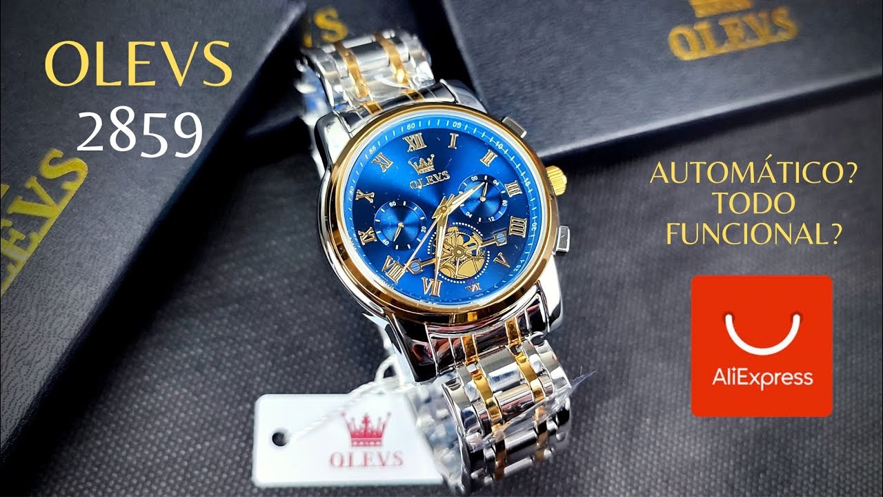 RESPEITE A MÁQUINA! RELÓGIO OLEVS 2859 - FUNCIONAL? Olevs watch