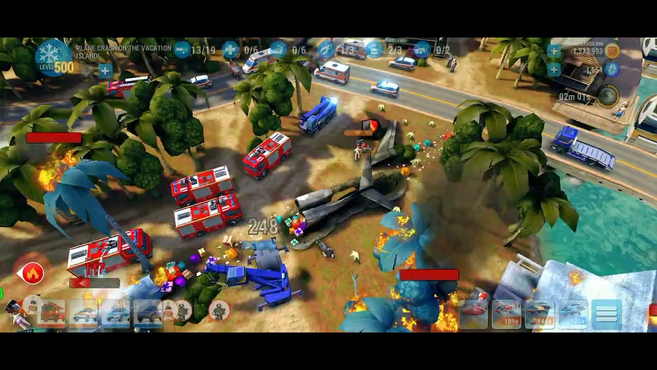 EMERGENCY HQ GAMEPLAY || PLANE CLASH ON THE VACATION ISLAND! 