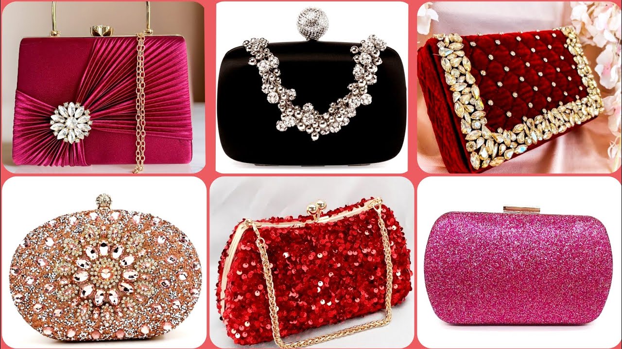 Most Beautiful Luxury Women Sequin Evening Clutch Purse/Gold Silver pearl Diamond Shoulder Bags 2026