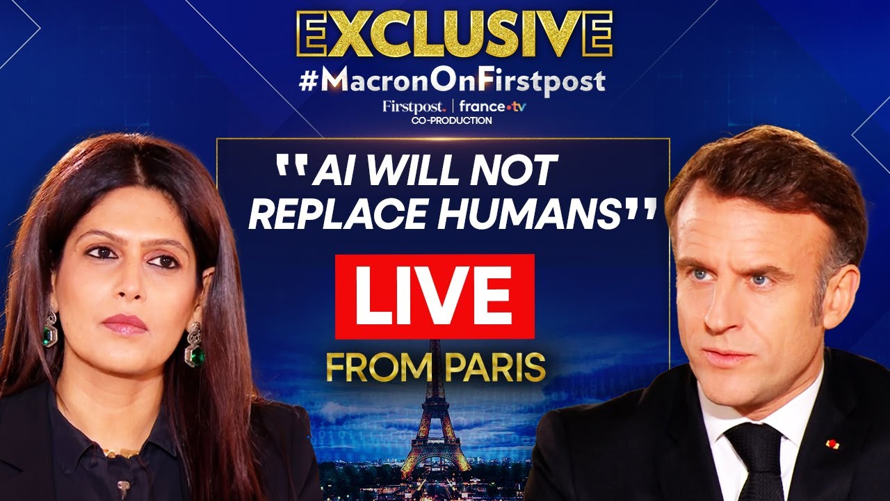 AI Summit LIVE | Macron: AI is a Great Opportunity for Humanity | Firstpost-France TV Exclusive|N18G