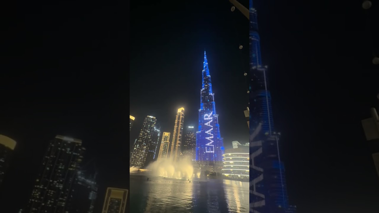 Burj Khalifa fountain and light show, Dubai