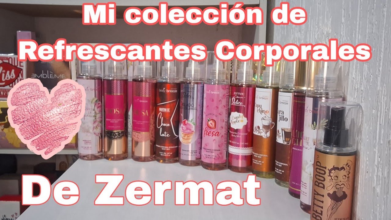 Mi colección de refrescantes corporales de Zermat