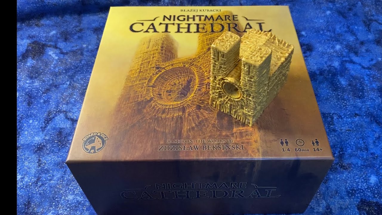ASMR Nightmare Cathedral Board Game Unboxing
