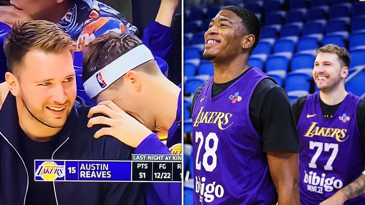 Luka Doncic Having a BROMANCE w/Austin Reaves & Rui Hachimura on the Lakers for 10 Minutes Straight
