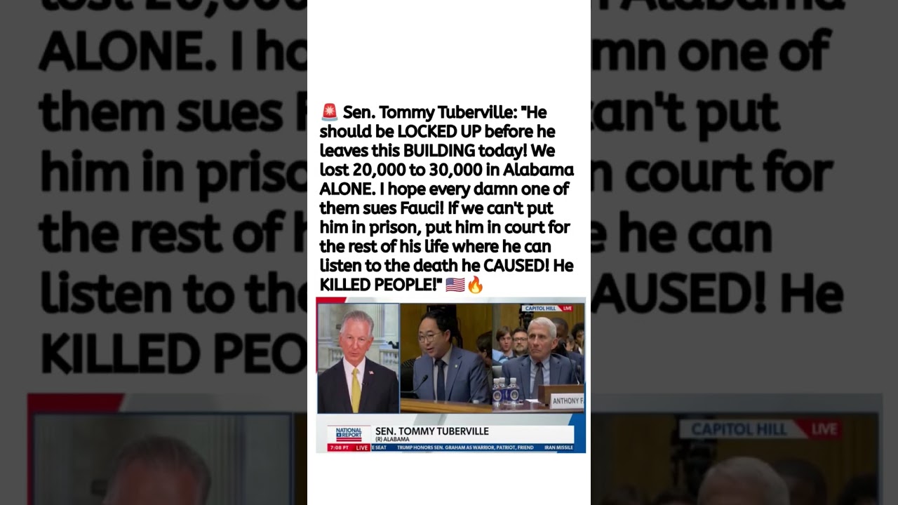 Tommy Tuberville's Fauci Remarks Spark National Debate 🇺🇸