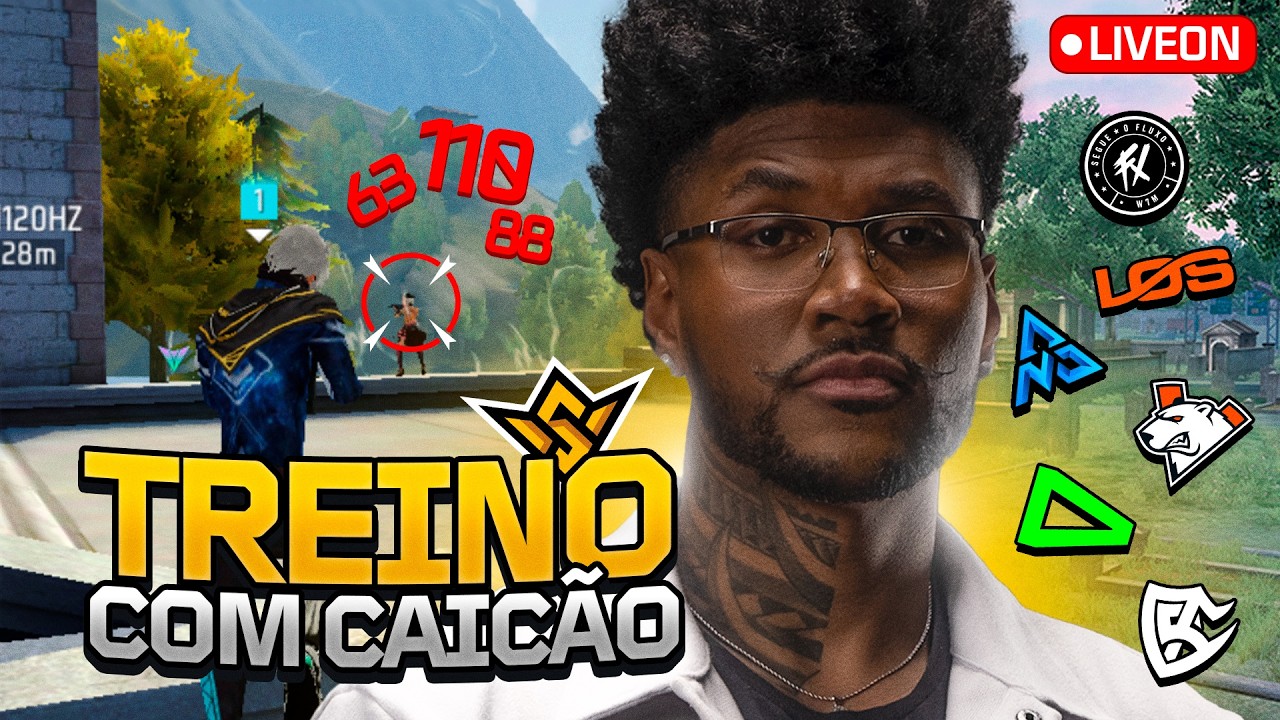 FREE FIRE AO VIVO | XTREINO MOBILE DA NVO COM OS MELHORES DA COMUNIDADE FT NANDÃO #160k