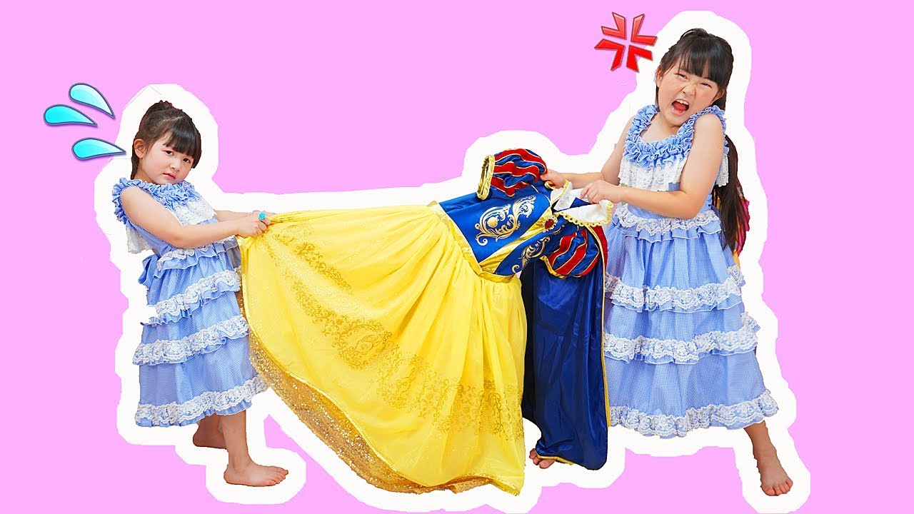 【寸劇】プリンセス姫ごっこ！王子様のパーティーに行きたい！おままごと！ - はねまりチャンネル