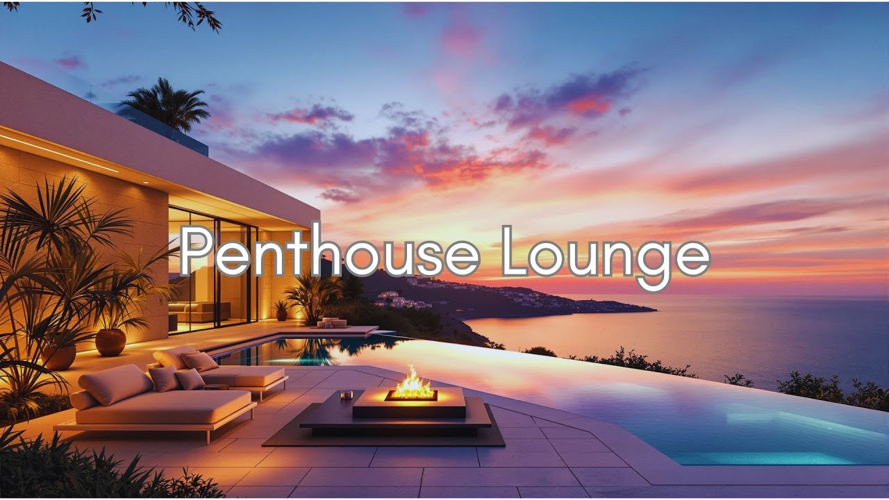 Sunset Chillout Playlist | Luxury Penthouse Lounge Music & Ocean View Relaxation [4K]