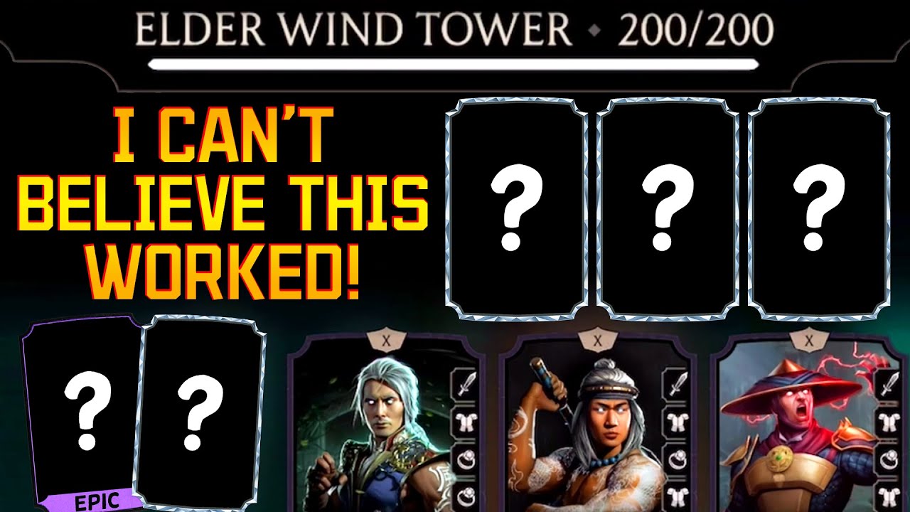 MK Mobile. The Dumbest Random Team That ACTUALLY WORKED! Epic Battle 200 in Fatal Elder Wind Tower.