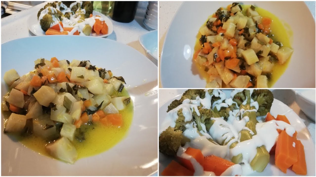 ZEYTİNYAĞLI KEREVİZ ‼️ Mandalinalı🍊✔️💯✔️ (Buharda🥦BROKOLİ ve🥕HAVUÇ) yapımı.‼️✔️