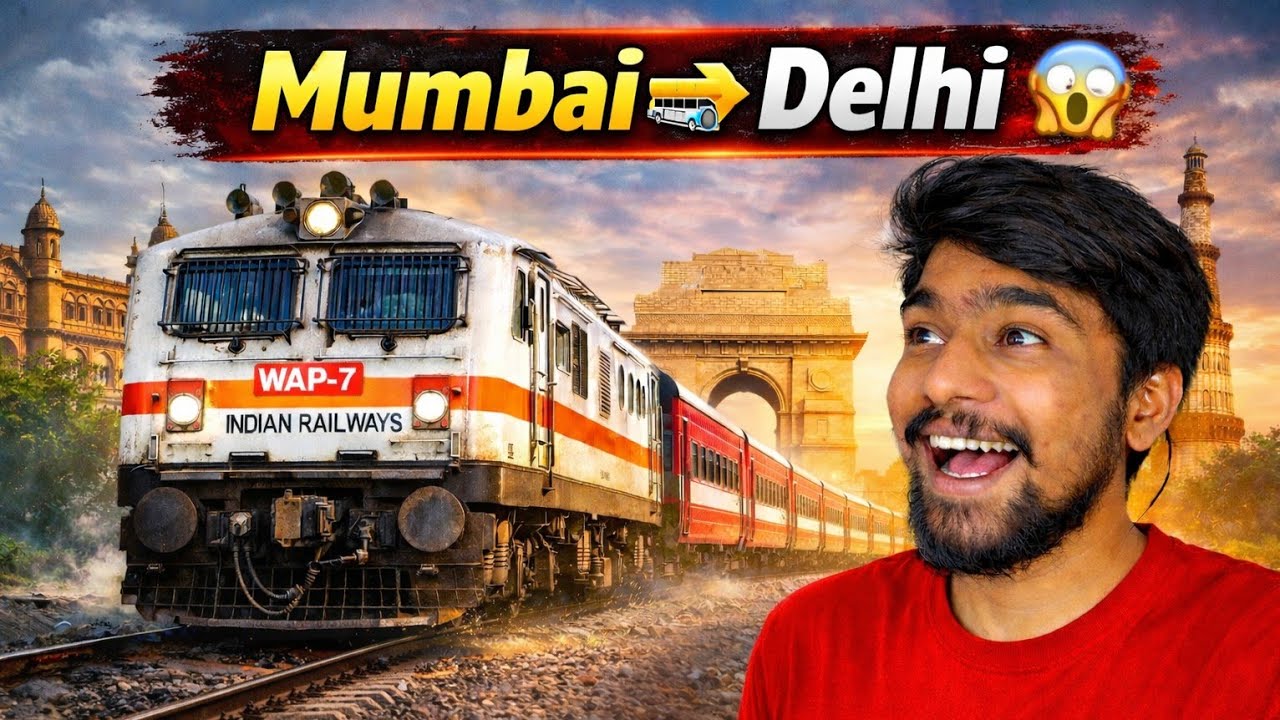 1400 KM Train Ride in One Video! 😍 | Mumbai ➜ Delhi