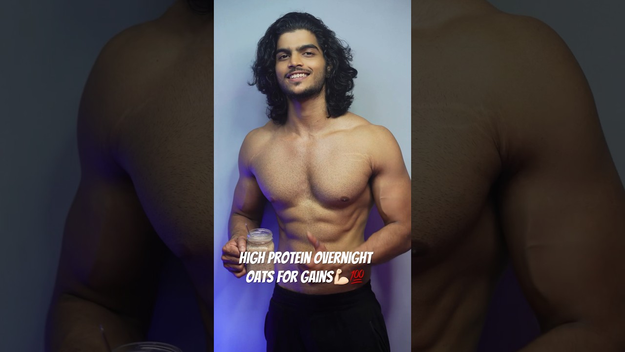 High Protein overnight oats for gains💪🏻 
