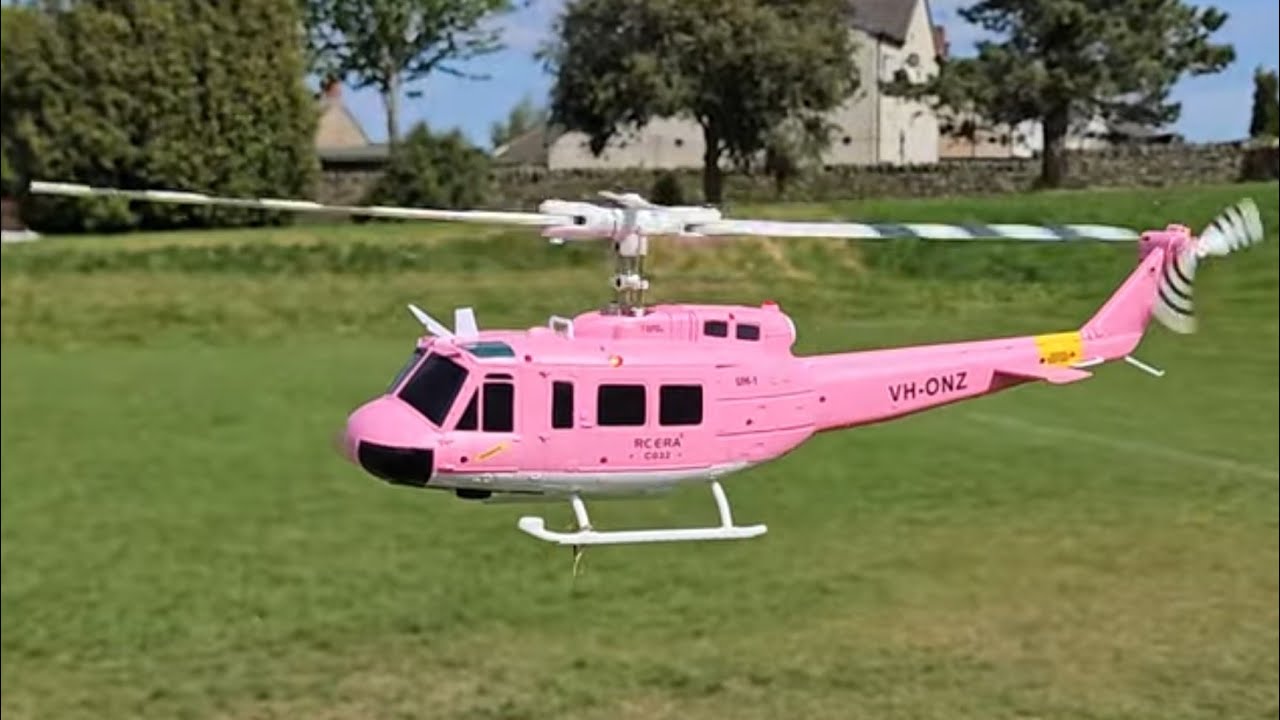 CO32 UH-1 Pink Huey Brushless RC Helicopter, RTR HOBBY | I didn't crash it
