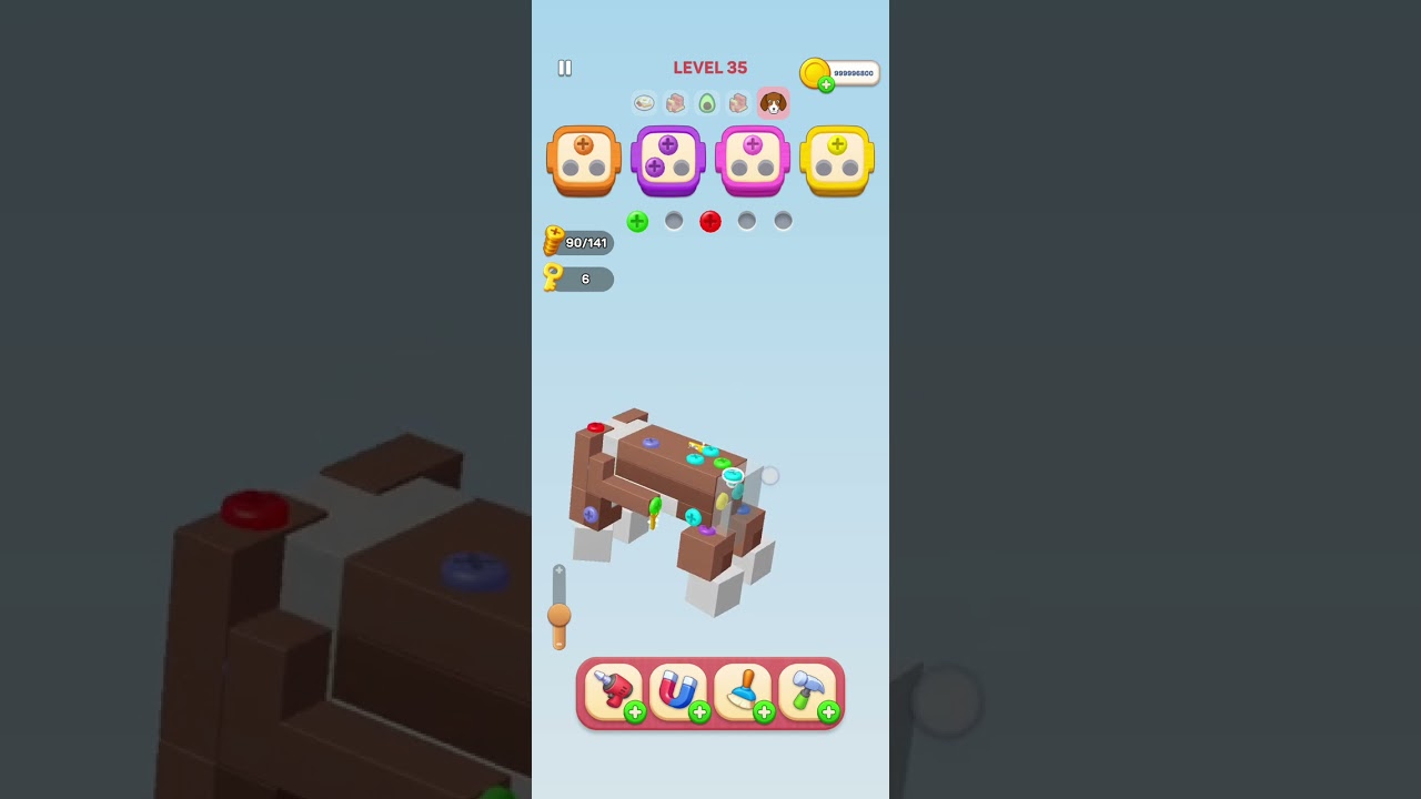 Solving Screwdom Lvl 35 (hard level)