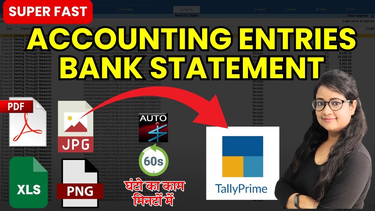 PDF to Tally, Excel to Tally, JPG to Tally Accounting Entries automation | Eazyauto4 | Accounting