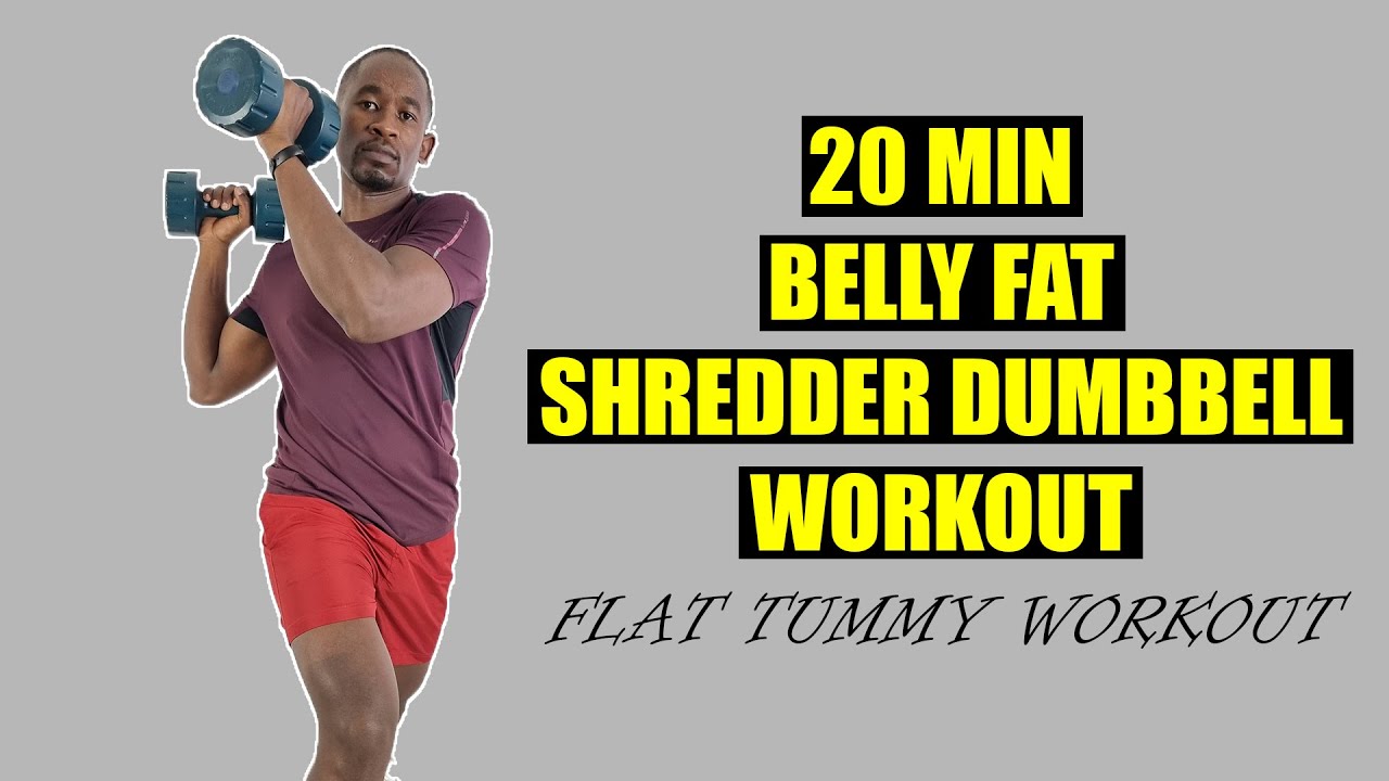 20 Minute Belly Fat Shredder Dumbbell Workout - Flat Tummy Workout