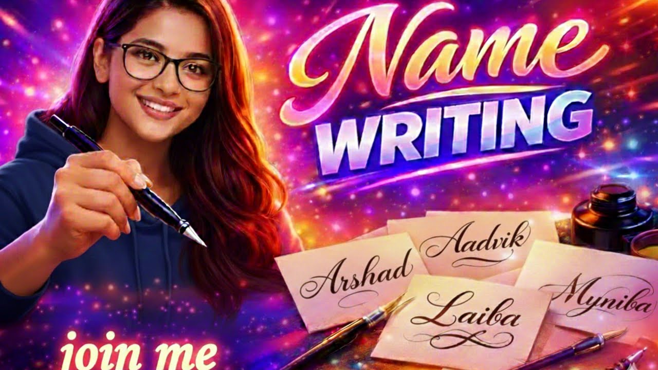 I write my subscribers name ✍️💞😙