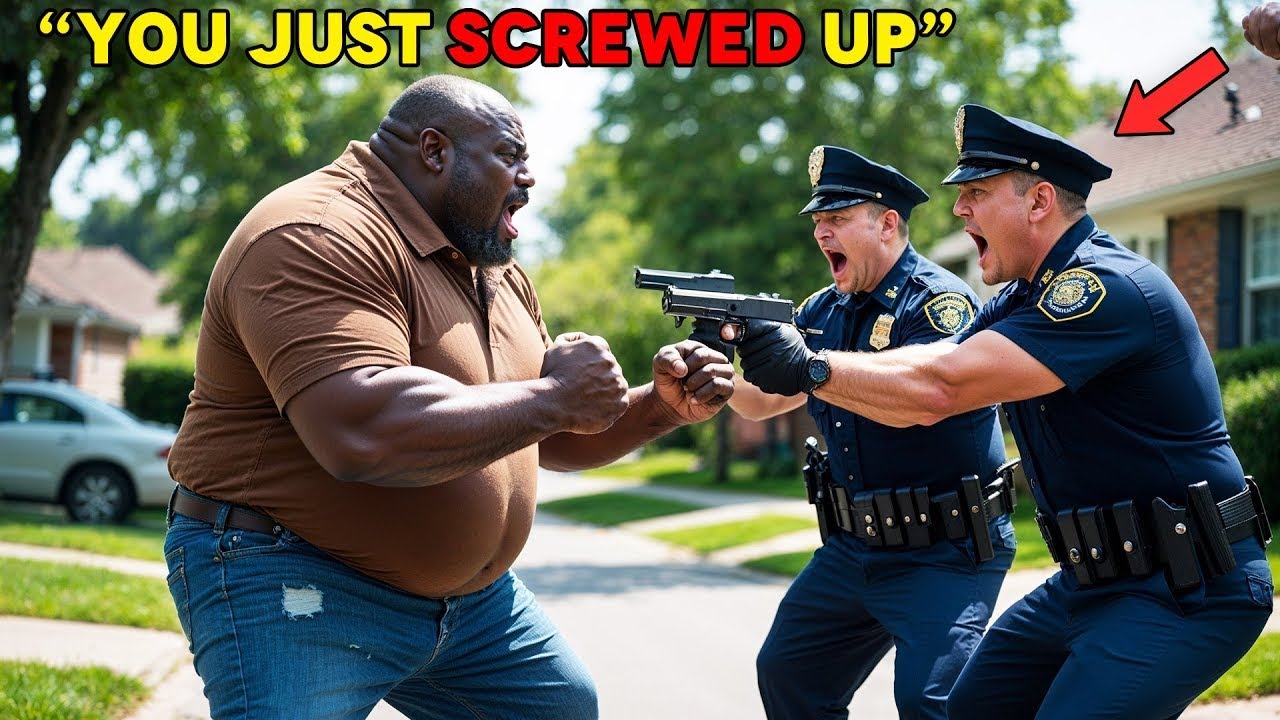 Fat Black Man Attacked By Cops, Unaware They Have Fallen For His Trap | Racist Stories