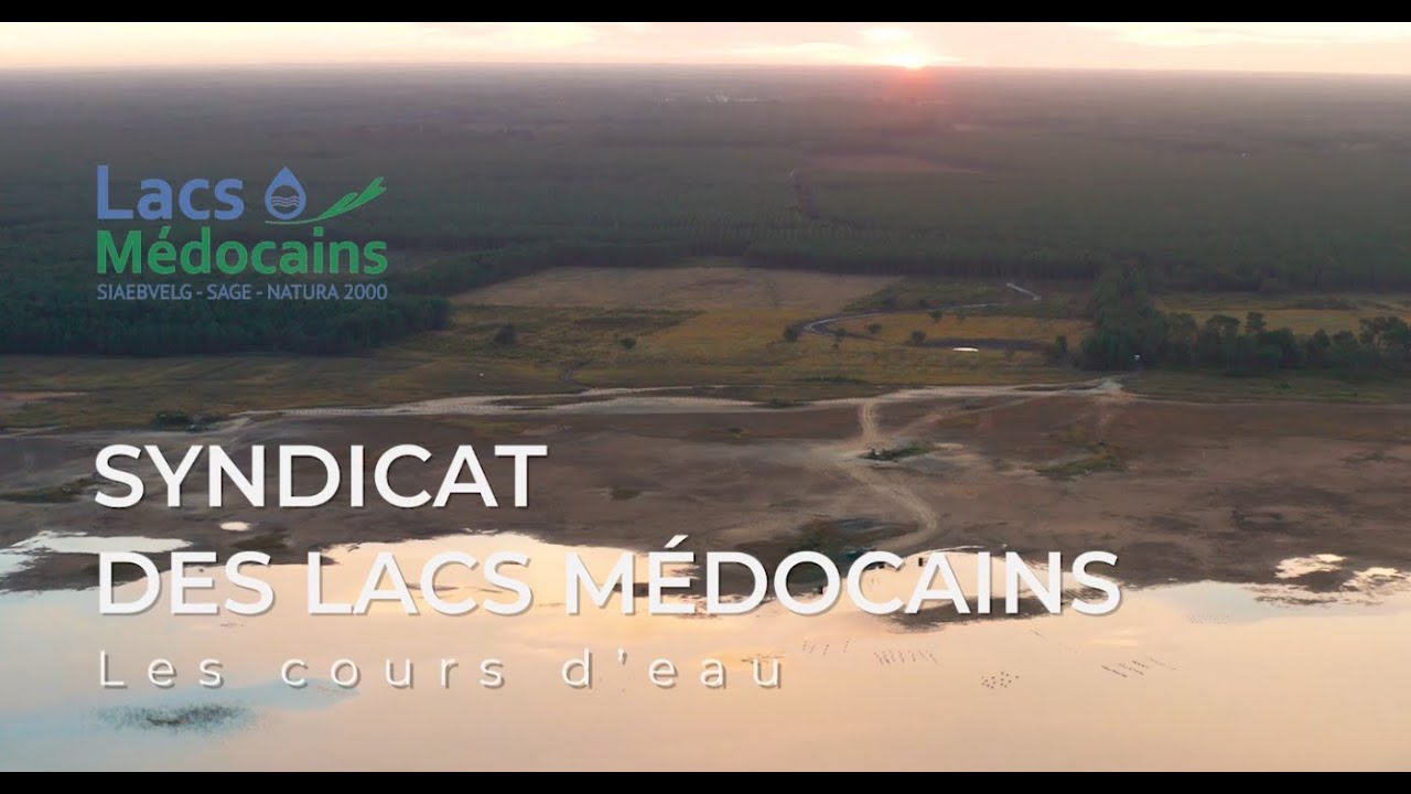 Les cours d'eau et crastes sur le bassin versant des lacs médocains