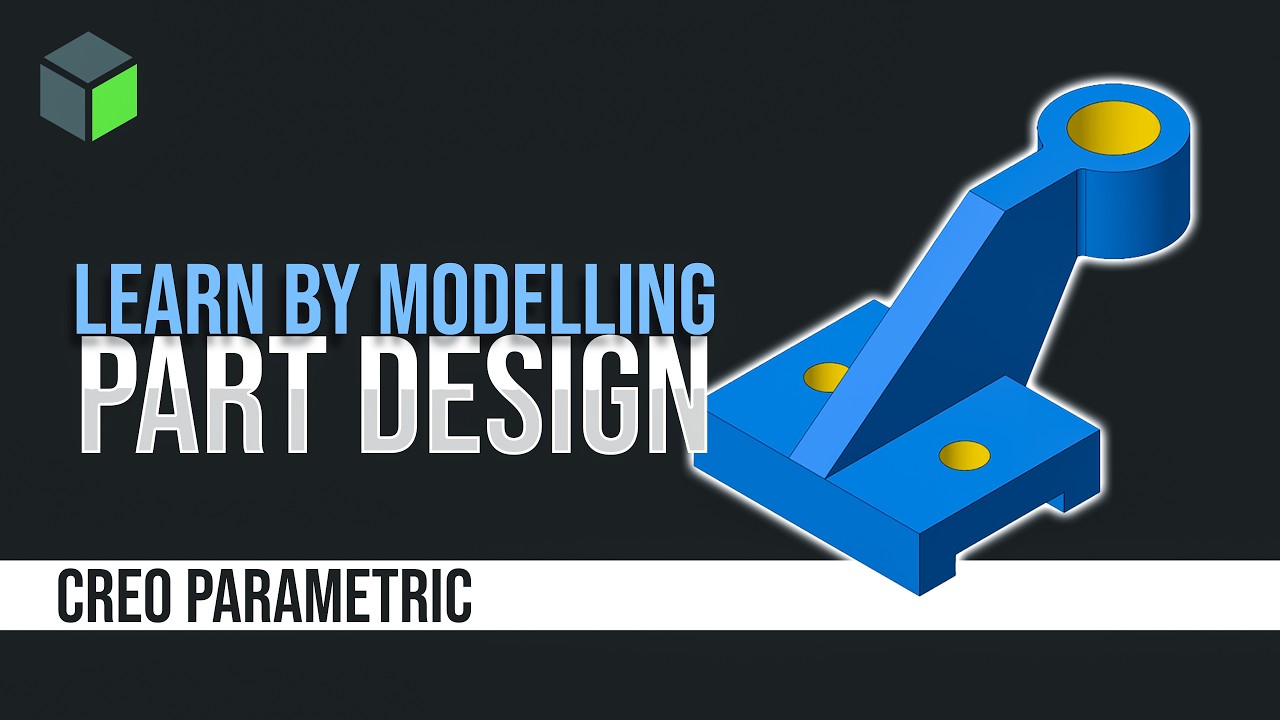CREO PART MODELLING TUTORIAL | BEGINNER #CREO_PARAMETRIC #PART_MODELING