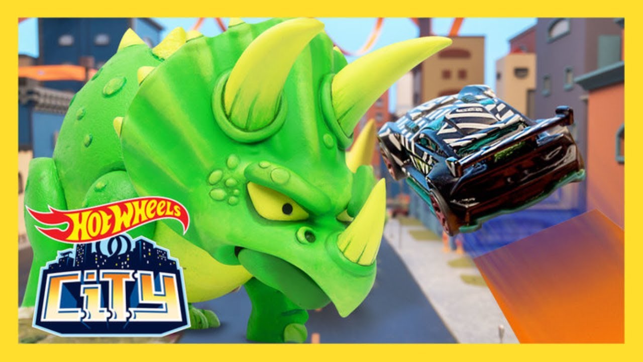 TRICERATOPS TAKEDOWN! | Hot Wheels City: Season 3 | Episode 1 | @Hot Wheels