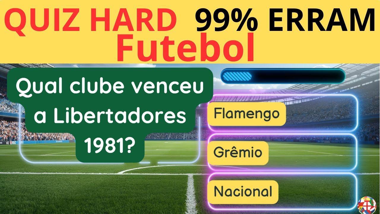 QUIZ HARD COMPLETO #1, '99%erram' FUTEBOL