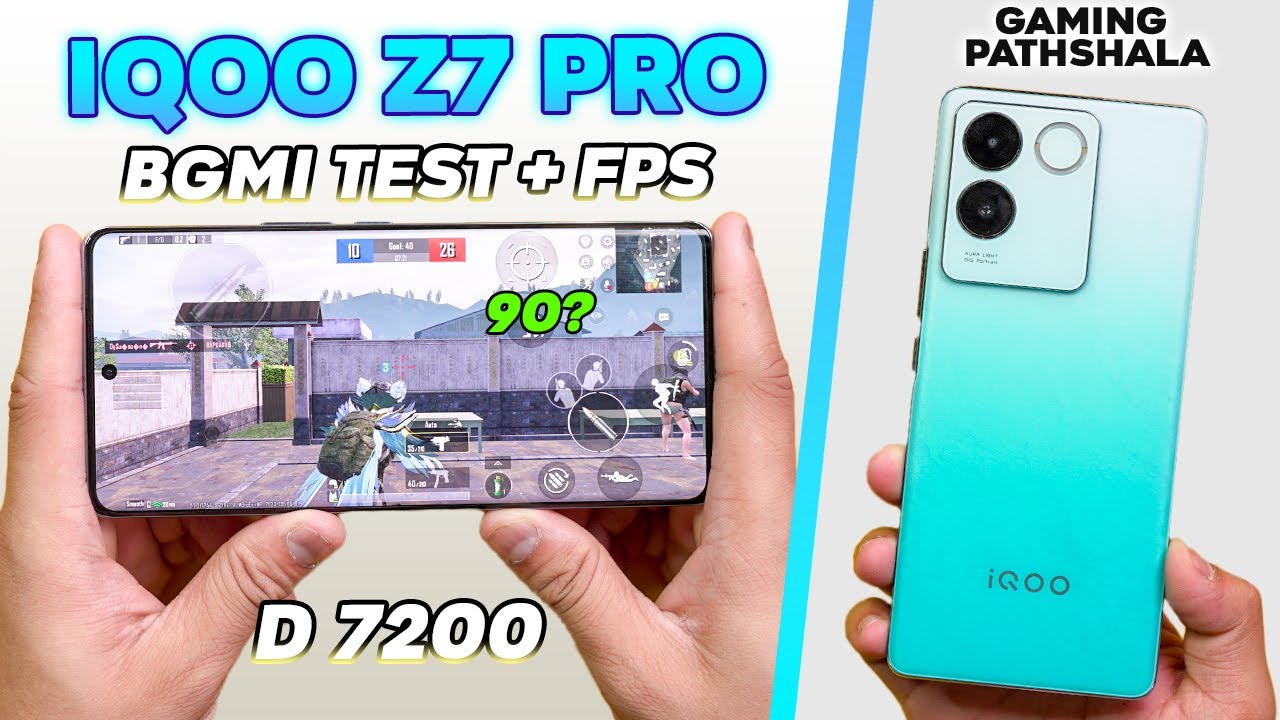 iQOO Z7 Pro - PUBG with True FPS 🔥 Review