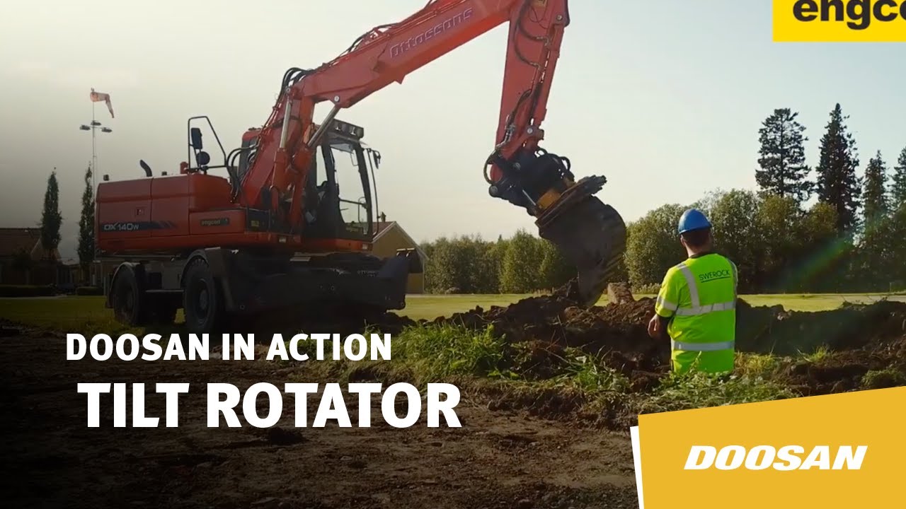 Doosan Tilt Rotator Demonstration by Engcon