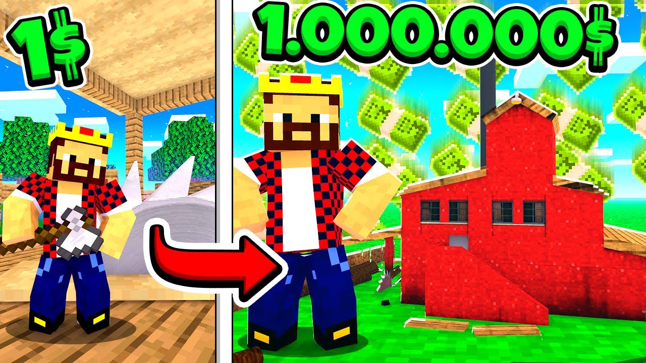 ЛЕСОПИЛКА ЗА 1$ ПРОТИВ ЛЕСОПИЛКИ ЗА 1.000.000$ В МАЙНКРАФТ!