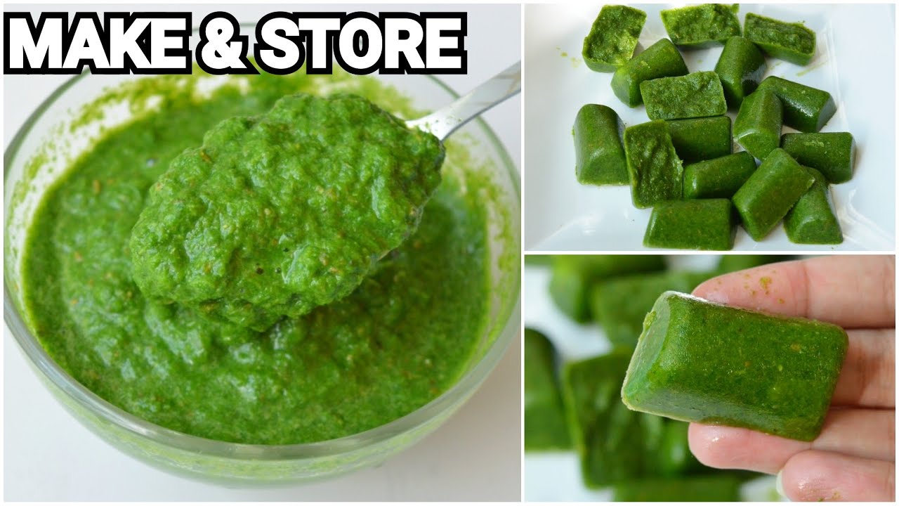 Green Chutney Make & Store For 6 MONTHS by (YES I CAN COOK)