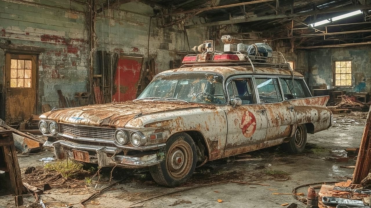 Asmr Car Restoration! Full Restoration of a Ghostbusters Ecto-1 from Total Disrepair to Looking New