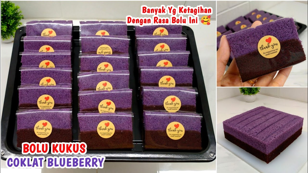 SELALU LUDES DALAM SEKEJAP😍IDE JUALAN Bolu Terlaris Karna Hampir Semua Suka_BOLU COKLAT BLUEBERRY