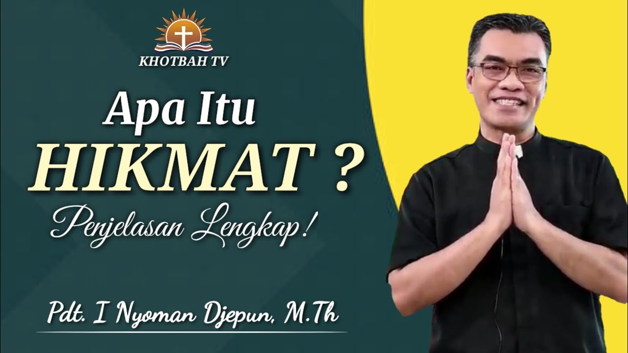 Pdt. I Nyoman Djepun, M.Th: Kita Membutuhkan Hikmat Tuhan Menghadapi Era Digital | Amsal 3:13-20