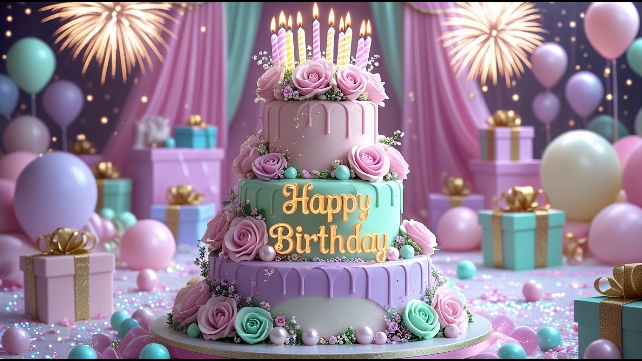 Sweet Happy Birthday Video 2025 💝 | Musical Greetings & Birthday Party Song 🎉