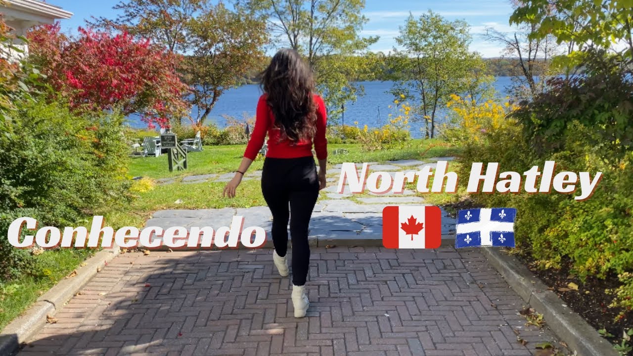 Cidade para VISITAR perto de Montreal, viagem para NORTH HATLEY, almoço no Le Tap Room🇨🇦